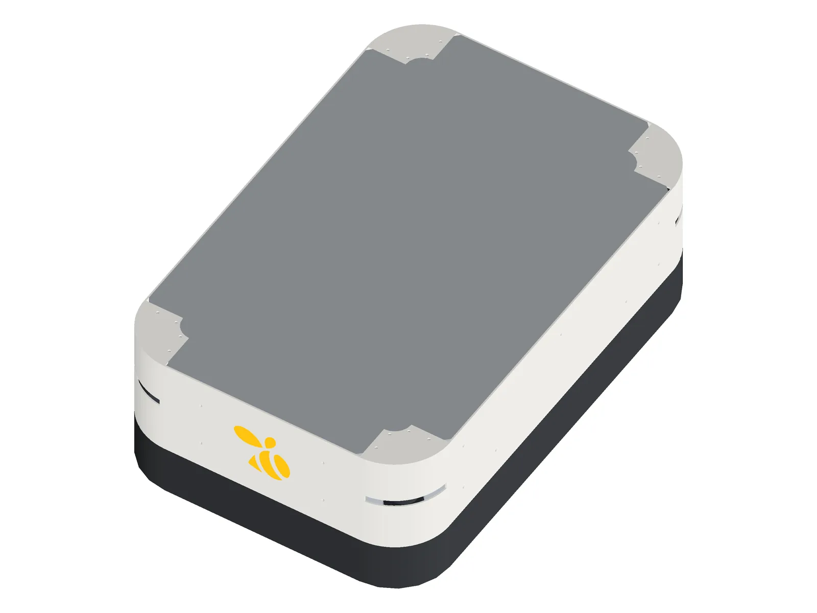 The P250 seen from above and to the front, showing its flat deck plate.
